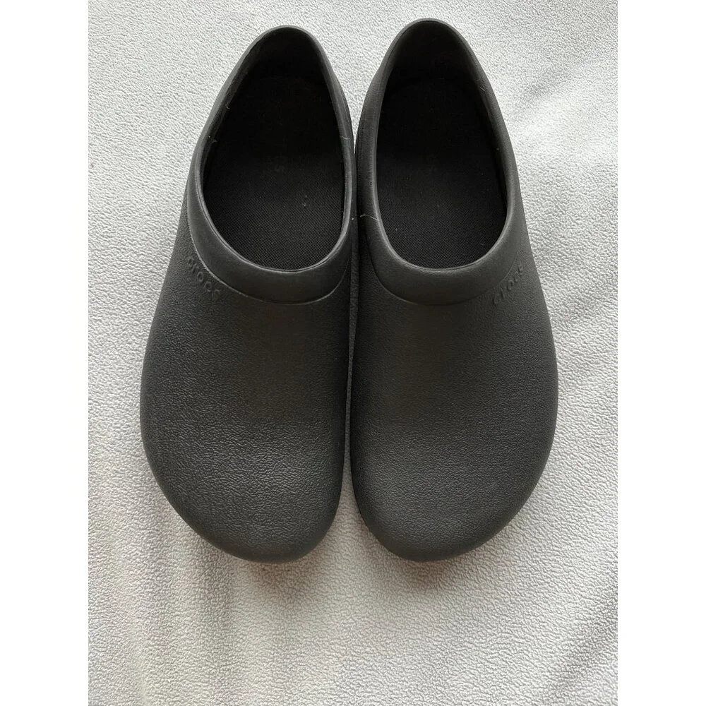 Crocs Shoe Mens 12 On The Clock Slip On Work Clogs Men Slip Resistant Comfort